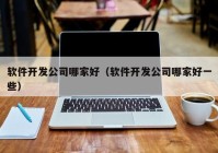 软件开发公司哪家好（软件开发公司哪家好一些）