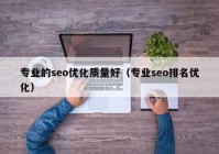 专业的seo优化质量好（专业seo排名优化）